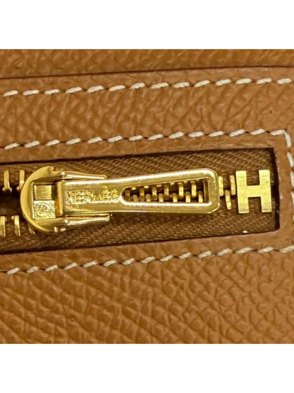Hermes Bearn Soufflet Veau Epsom Gold Wallet